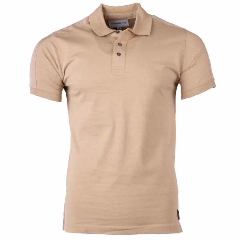 New Polo manches courtes coton doux bande logo épaule ballabile Homme Homme Polo