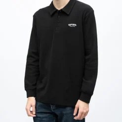 Outlet Polo manches longues broderie cote germinal Homme Homme Polo