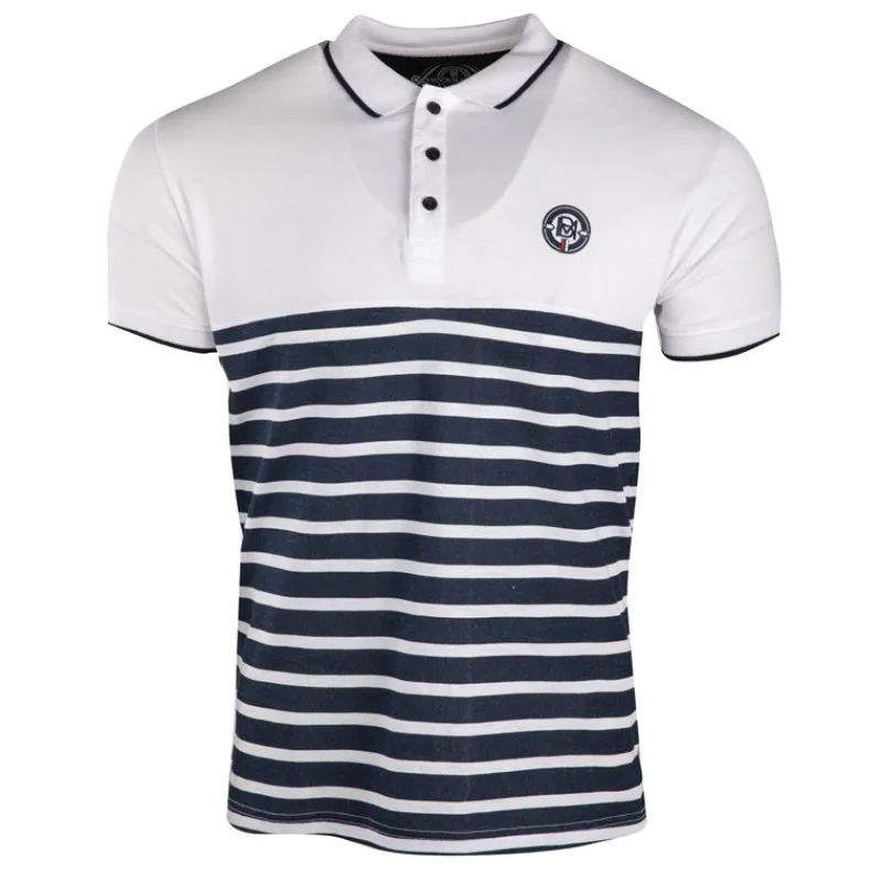Sale Polo mariniere en coton pique 100% coton assor 24 parly Homme Homme Polo
