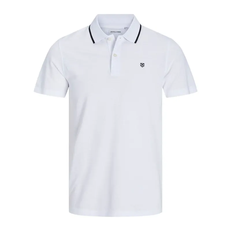Best Polo mc bright white jwhpaulos polo ss noos 12175007 4145 Homme Homme Polo