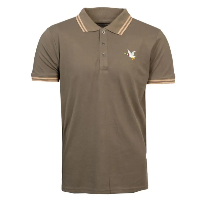Clearance Polo sherman logo coloré brodé avec boutons argentés Homme Homme Polo
