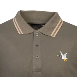 Clearance Polo sherman logo coloré brodé avec boutons argentés Homme Homme Polo