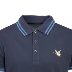 Outlet Polo sherman logo coloré brodé avec boutons argentés Homme Homme Polo