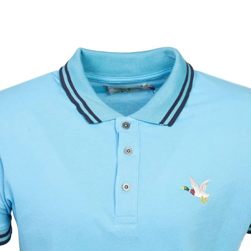 Clearance Polo sherman logo coloré brodé avec boutons argentés Homme Homme Polo