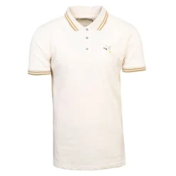 Clearance Polo sherman logo coloré brodé avec boutons argentés Homme Homme Polo