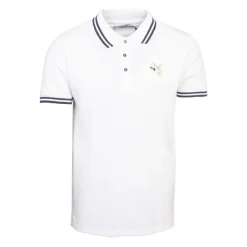 Clearance Polo sherman logo coloré brodé avec boutons argentés Homme Homme Polo