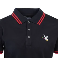 Clearance Polo sherman logo coloré brodé avec boutons argentés Homme Homme Polo