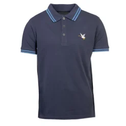 Clearance Polo sherman logo coloré brodé avec boutons argentés Homme Homme Polo