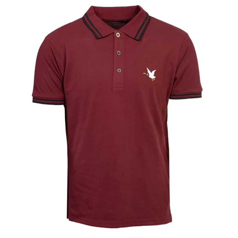 Clearance Polo sherman logo coloré brodé avec boutons argentés Homme Homme Polo