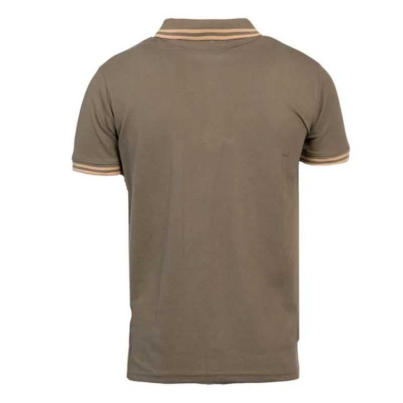 Clearance Polo sherman logo coloré brodé avec boutons argentés Homme Homme Polo