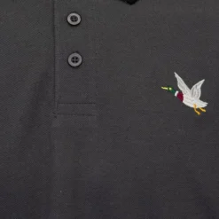 Clearance Polo sherman logo coloré brodé avec boutons argentés Homme Homme Polo