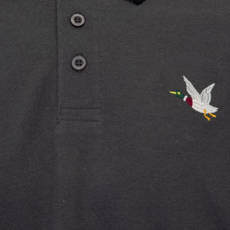 Clearance Polo sherman logo coloré brodé avec boutons argentés Homme Homme Polo