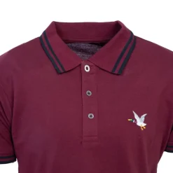 Online Polo sherman logo coloré brodé avec boutons argentés Homme Homme Polo