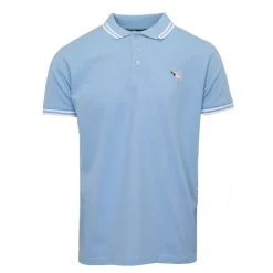 Hot Polo sherman logo coloré brodé avec boutons argentés Homme Homme Polo