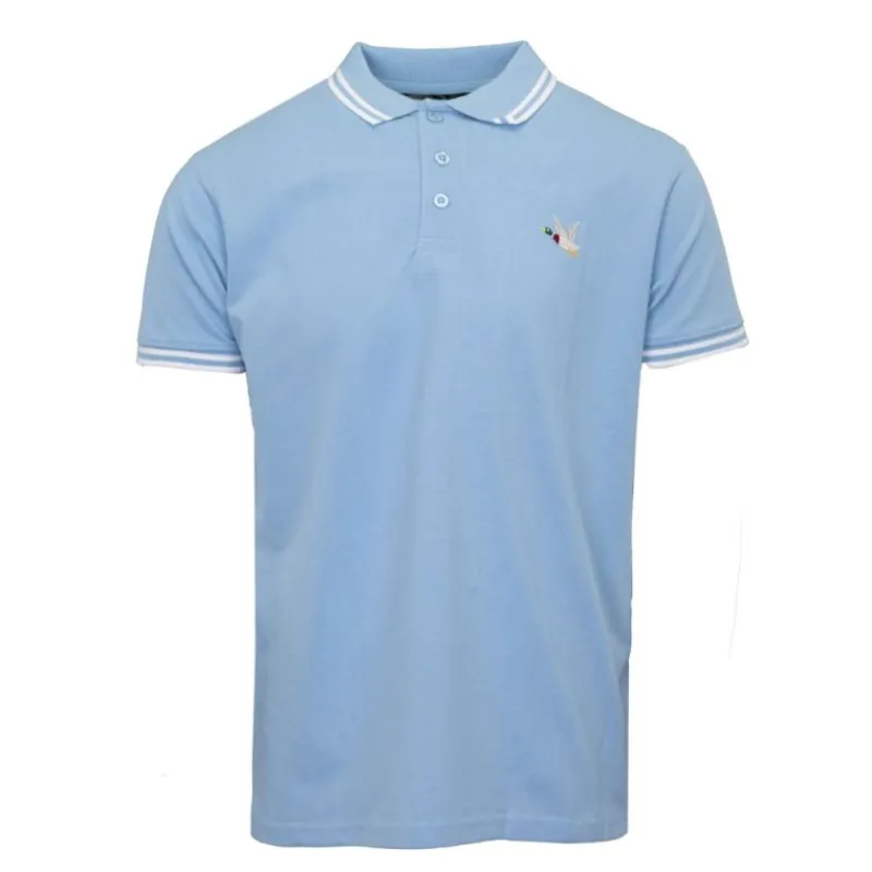 Hot Polo sherman logo coloré brodé avec boutons argentés Homme Homme Polo