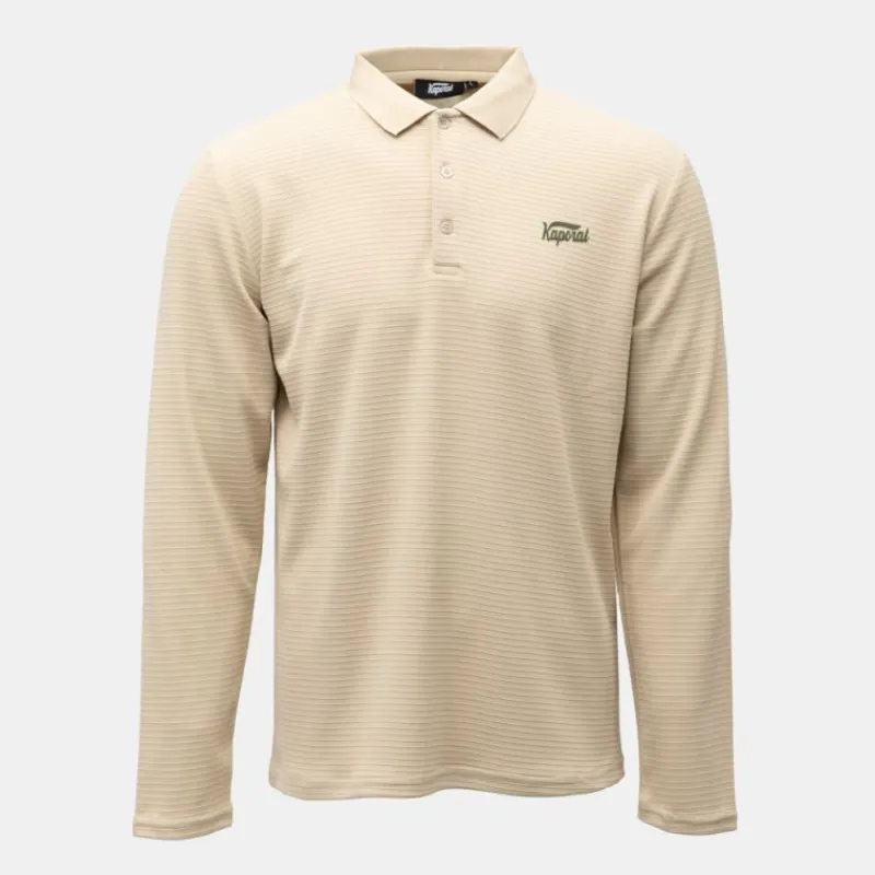 New Polo texturé manches longues jilan Homme Homme Polo