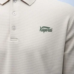 New Polo texturé manches longues jilan Homme Homme Polo