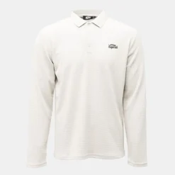 Clearance Polo texturé manches longues jilan Homme Homme Polo