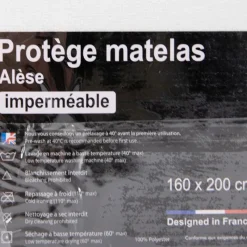 Discount Protege matelas jean louis scherrer plastique 160 art0613 Mixte Linge De Maison