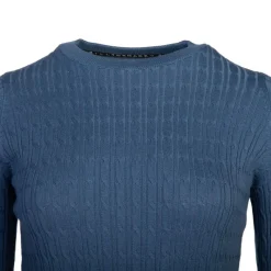 Discount Pull col rond torsadé 18727 Femme Femme Pull, Gilet, Sweat