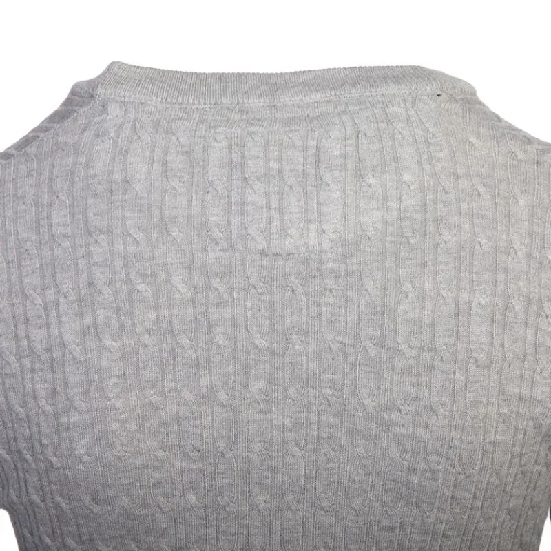 Discount Pull col rond torsadé 18727 Femme Femme Pull, Gilet, Sweat