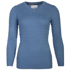 Clearance Pull col v torsadé 18734 Femme Femme Pull, Gilet, Sweat