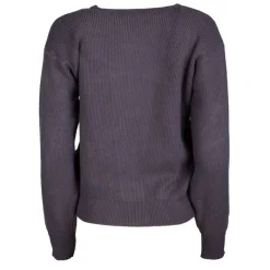 New Pull grosse maille col rond cachemire laine Femme Femme Pull, Gilet, Sweat