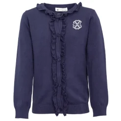 Best Pull à volants avec boutons logo brodé Fille Enfant Sweat, Pull, Gilet