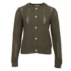 Best Pull ajouré avec boutons milada Femme Femme Pull, Gilet, Sweat