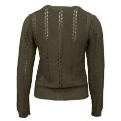 Best Pull ajouré avec boutons milada Femme Femme Pull, Gilet, Sweat