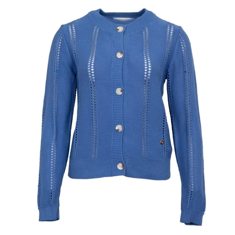 Outlet Pull ajouré avec boutons kaki milada Femme Femme Pull, Gilet, Sweat