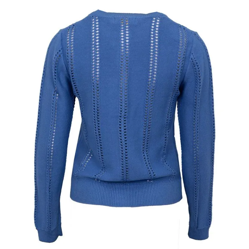 Outlet Pull ajouré avec boutons kaki milada Femme Femme Pull, Gilet, Sweat