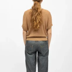 Best Pull ajusté manches courtes Femme Femme Haut, Chemise