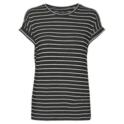 Outlet Pull Brianna à rayures en maille fine col rond Femme Femme Haut, Chemise|Tee Shirt