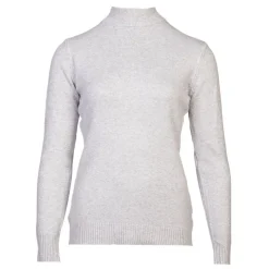 Outlet Pull col cheminée cachemire et laine mélangé Femme Femme Pull, Gilet, Sweat