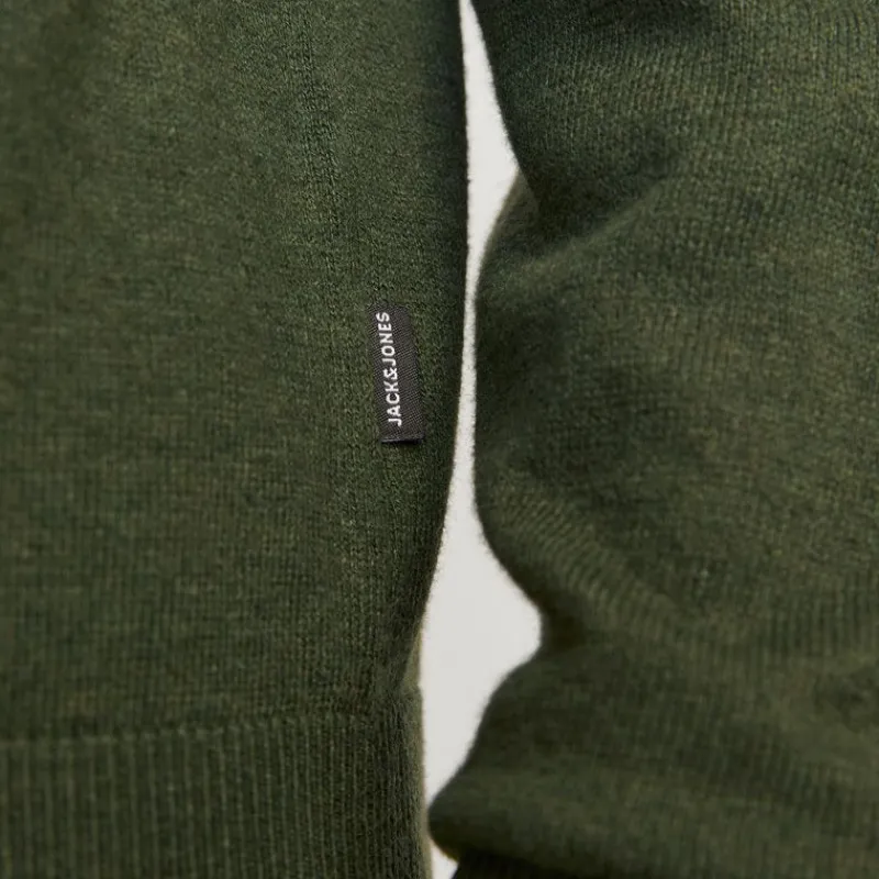 Online Pull col haut zippé tissu crocheté souple coton Homme Homme Pull, Gilet, Sweat