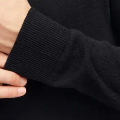 Pull col haut zippé tissu crocheté souple coton Homme Homme Pull, Gilet, Sweat