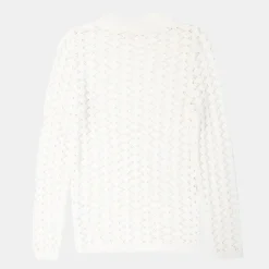 Pull col montant blanc miley maille fine Femme Femme Pull, Gilet, Sweat