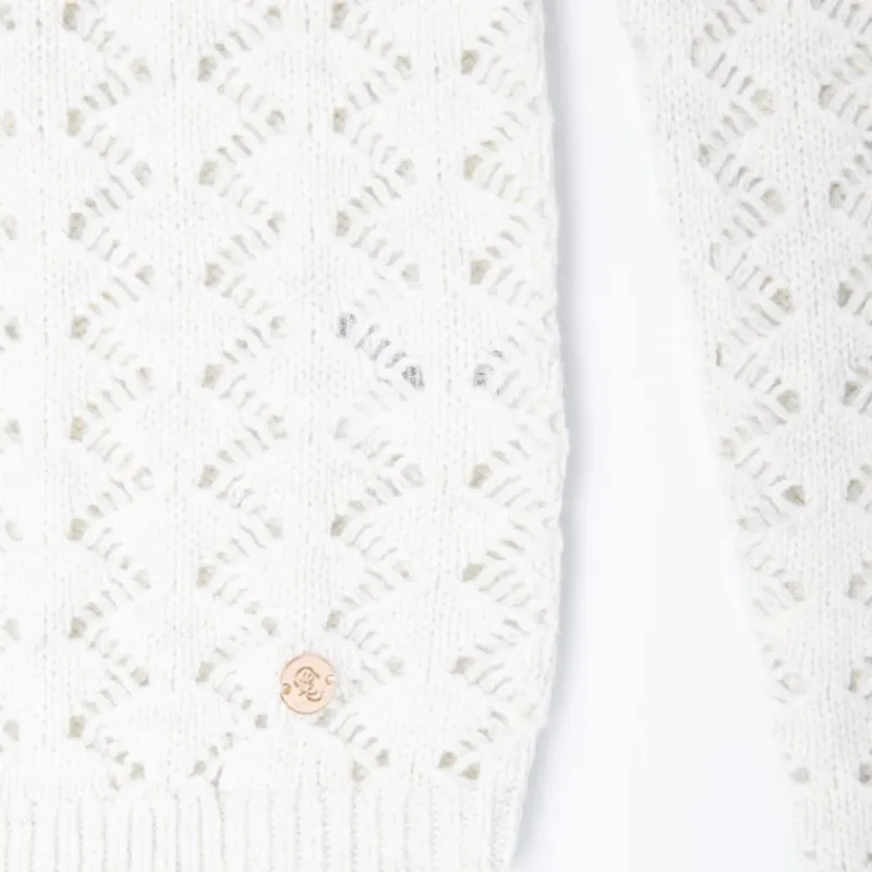 Clearance Pull col montant blanc miley maille fine Femme Femme Pull, Gilet, Sweat