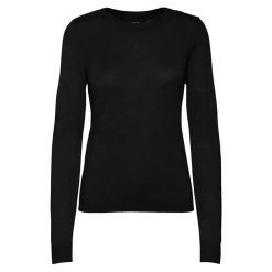 Outlet Pull col rond bouton poignet maille fine Femme Femme Pull, Gilet, Sweat