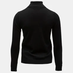 Best Pull col roulé avec grand logo fils métalisés Femme Femme Pull, Gilet, Sweat