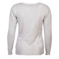 Hot Pull col v laine et cachemire Femme Femme Pull, Gilet, Sweat