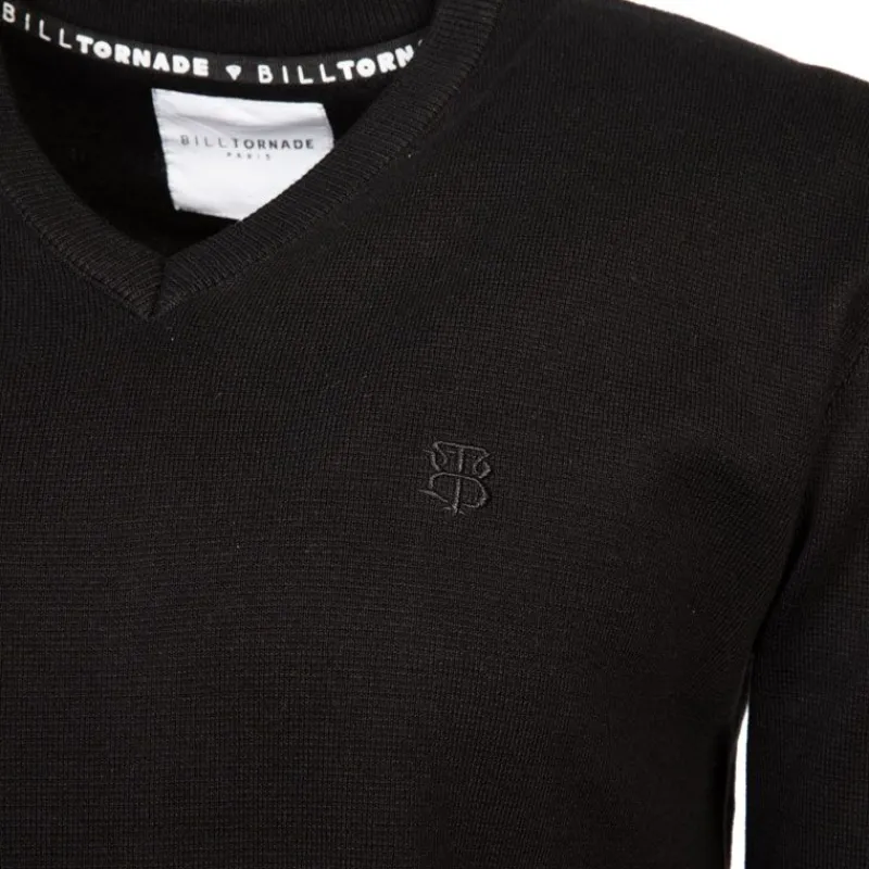 Discount Pull col v maille fine manches longues Homme Homme Pull, Gilet, Sweat