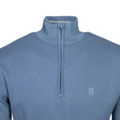 Best Pull col zippé coton ajusté Homme Homme Pull, Gilet, Sweat