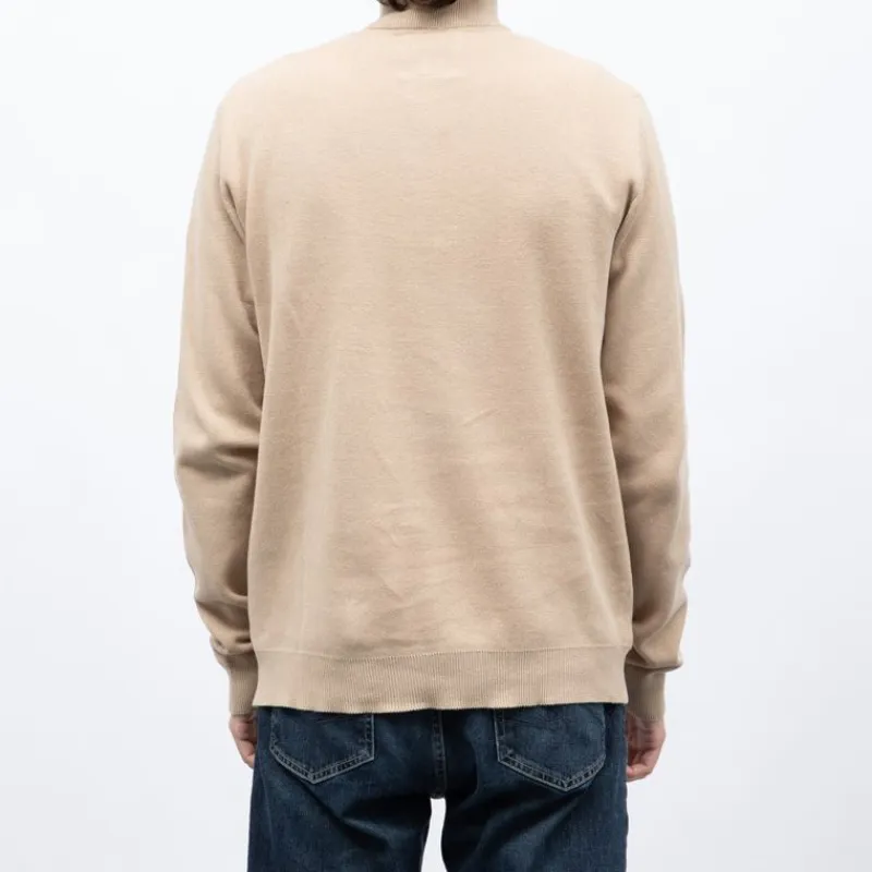 Pull col zippé coton ajusté Homme Homme Pull, Gilet, Sweat