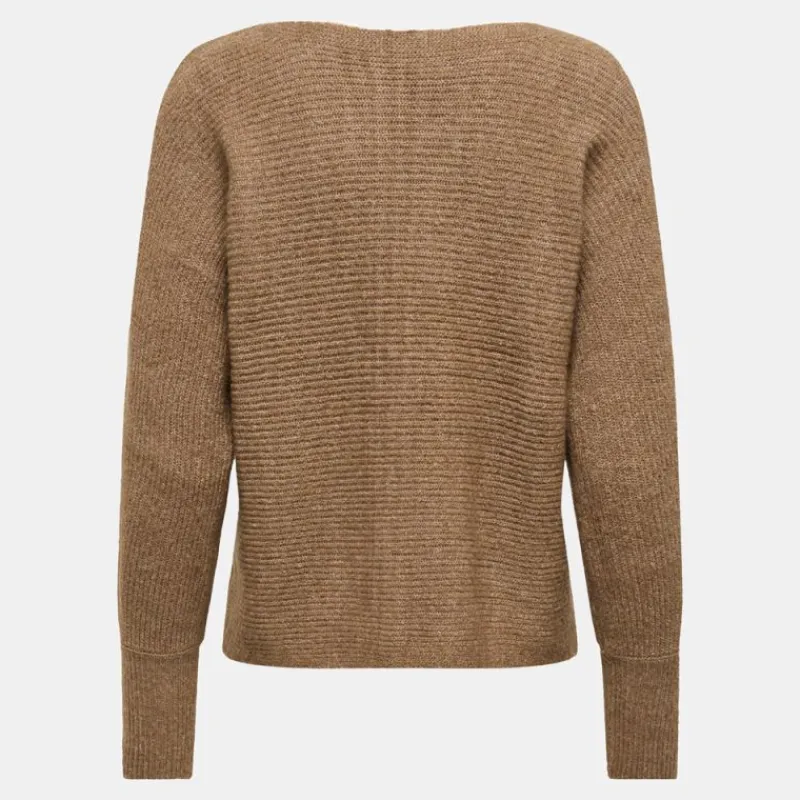 Online Pull dani maille tricotée col bateau Femme Femme Pull, Gilet, Sweat