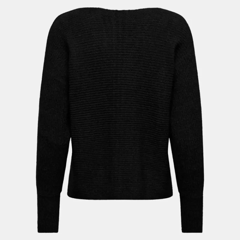 Outlet Pull dani maille tricotée col bateau Femme Femme Pull, Gilet, Sweat