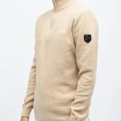 Outlet Pull demi zip col montant edmond Homme Homme Pull, Gilet, Sweat