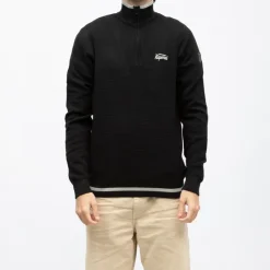 Sale Pull demi zip col montant edmond Homme Homme Pull, Gilet, Sweat