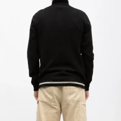 Sale Pull demi zip col montant edmond Homme Homme Pull, Gilet, Sweat